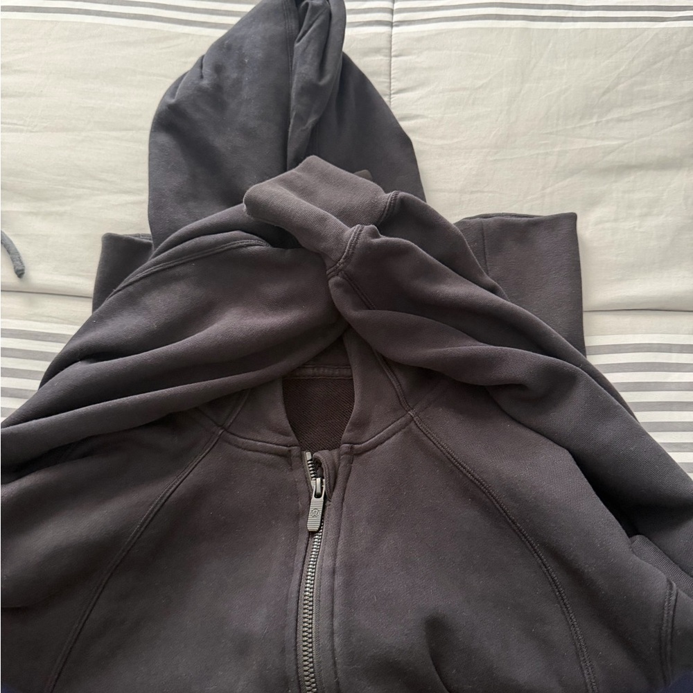 Lululemon Charcoal Full-Zip Hoodie - Dark Gray